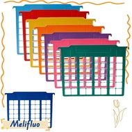 MELIFLUO 8pcs Hanging File Divider, Plastic A4 Hanging Folder Separator, Durable Multicolor File Rac