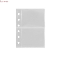 LUOLVMY Photocard Binder Sheets, A7 PP Acid Free Multiple Pockets Sleeve, Transparent Photocard Hold