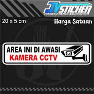 sticker area ini di awasi kamera cctv cutting sticker motor
