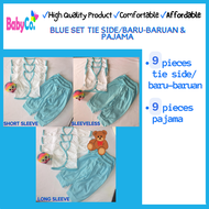 18/23/34/74 Pieces New Born Set Baru-Baruan/Tie-side Pajama Short 3in1 Pranela Perfect for hospital 