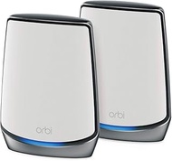 NETGEAR Orbi 850 Series Tri-Band WiFi 6 Mesh System (RBK852), 2-Pack: 1 Router + 1 Satellite Extende