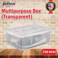 Felton FSB 8644 Multipurpose Storage Box Transparent/Bekas Penyimpanan Pelbagai Guna Felton