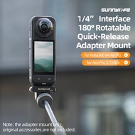 Magnetic Adapter Base for Insta360 X5/X4 Air/Ace Pro 2/Ace Pro Camera Accessories Quick-release Trip