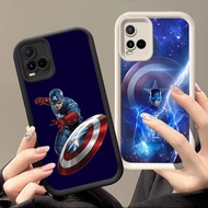 HK-6 Captain America Luxury shockproof Casing for VIVO Y21 Y21t Y21e Y21s Y33s Y300 T4 IQOO Z10 13 P