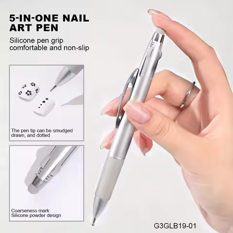 Nail Dotting Pen Nail Art Dotting Tools in Ballpoint Pen Design Nail Art Tip Dot Paint Manicure Kit 