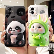 For Samsung Galaxy A04 Case SM-A045F Cover Cute Rabbit Panda Soft Silicone Shockproof Bumper For Sam