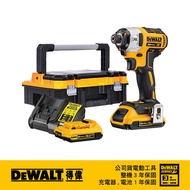 美國 得偉 DEWALT 20V Max* (18V)鋰電無碳刷三段衝擊起子機 DCF887 雙2.0Ah 變形金剛工具箱套裝｜033004050101