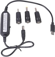USB C 5V to 1.2V 3V 4.5V 6V 7.5V 9V 12V 2.5mm/3.5mm/4.0mm/5.5mm Adjustable Cable with LED Dislpay fo