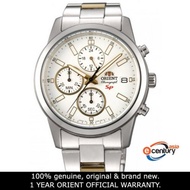 Orient FKU00001W KU00001W Men's Quartz Sports Chronograph Stainless Steel Watch