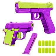 2 Pack Shell Ejecting Toy Gun Stress Reducing Toys for Autism 1911 3D Printed Fidget Pistol Toy Gun 