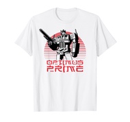 Transformers Optimus Prime Retro Kanji Sunset Portrait T-Shirt