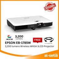 EPSON EB-1785W 3,200 LUMENS WIRELESS WXGA 3LCD ULTRA-THIN PROJECTOR | CONTRAST RATIO: 10,000:1, - BU