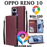 Oppo RENO 10 FLIP LEATHER CASE PREMIUM-FLIP WALLET LEATHER CASE For OPPO RENO 10 - WALLET CASE-FLIP COVER LEATHER-Book COVER