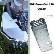 For Motorcycle Accessories Cross Cub 110 Modified Body Engine Base Chassis Guard Protection cc110 Engine Baffle Cover