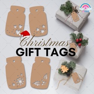 Xmas Christmas Gift Tag / Hang Tags / Party Favor Label (TWINE ROPE INCLUDED)