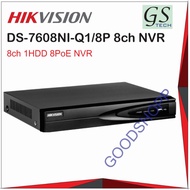 HIKVISION DS-7608NI-Q1/8P 8ch 1HDD 8 PoE NVR local distributor ORIGINAL
