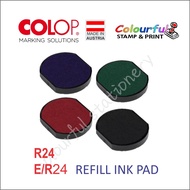 COLOP Round Rubber Stamp Customized Self Inking Printer R12 R17 R24 R30.