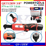 Q9-12RW QET12RW Q9 Qnine Li-ion CORDLESS RATCHET WRENCH 57N-m 12V 2.0Ah 3/8" | QET 12RW