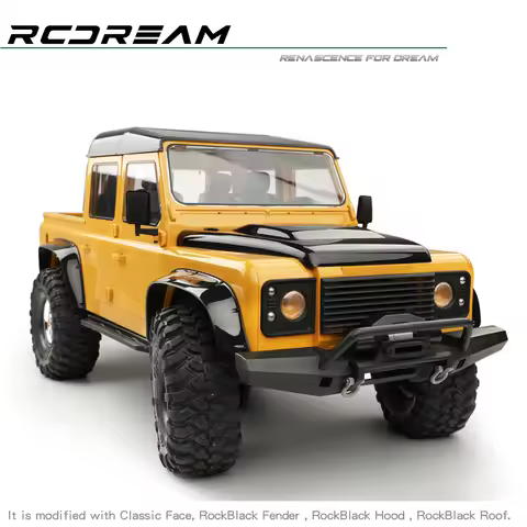 RCDream RD110 Pickup 324mm Hard Body Car shell /Openable 4 Door/Interior/Fender For TRX4 TRX-4 324mm