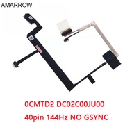 Laptop LCD/LVD Screen Cable for DELL Alienware Area 51m R1 40pin 144Hz NO GSYNC 0CMTD2 DC02C00JU00