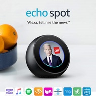 Amazon Echo Spot 2024 - Smart Alarm Clock with Alexa Bluetooth Wireless Speaker