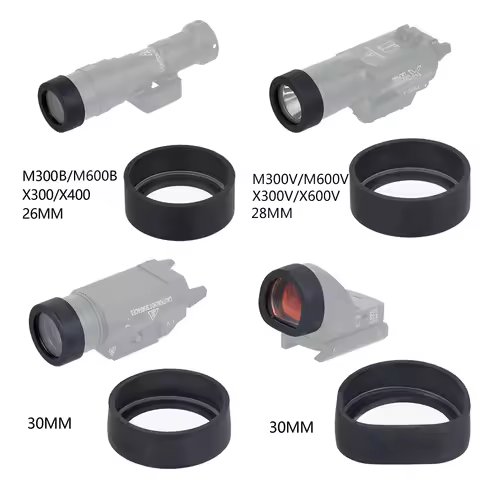 AD Custom Lens Guard For SureFire M300B M600B X300 X400V Protector Flashlight Cover 26MM 28MM 30MM 3