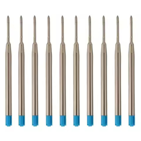 5/10/20/30pcs L:3.9 In Ballpoint Pen Refills for Parker Pens Medium Point blue Black Ink Rods for Wr