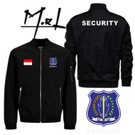 HITAM Plain Black Jacket/Security Jacket / Security Jacket / Jacket/Officer Jacket/Parachute Jacket/