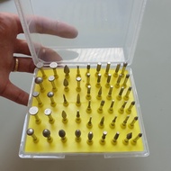 Bộ 50 mũi khắc mài hợp kim cao cấp mài đá mài nhôm đồng điêu khắc đá