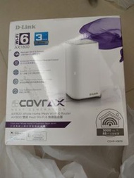 100% 全新未開封 D-Link COVR-X1870

AX1800 雙頻 Mesh Wi-Fi 6無線路由

器