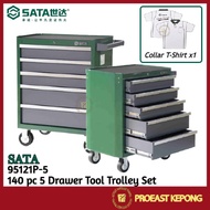 SATA - 95121P-5 - 140 pc Drawer Tool Trolley Set