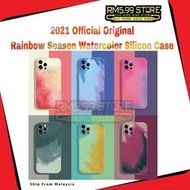 (2022 Original Jam Water Paint Rainbow Candy Soft Case) Oppo A93 A92 A9 A5 A12 A12e 2020 F9 A5s A7 Realme 2Pro C1