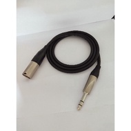 Monitor speaker Cable 2 Meters Mogami Cable 2582 TRS to xlr male Amphenol