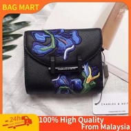 [REDAY STOCK] CNK Van Gogh Series CK6-10770206 Flower Art Embroidery Short Card Holder Women's Walle