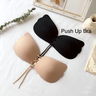 🌹Ready Stock Push Up Nubra Invisible Bra Strapless Bra Butterfly nubra Wedding Bra 聚拢胸贴 拉绳胸贴