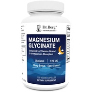 Dr. Berg Magnesium Glycinate 150ct – 4-in-1 Chelated for Muscle, Nerve, Sleep & Stress Support*– w/ 