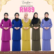 baju kurung Trisha PLAIN lycra korea