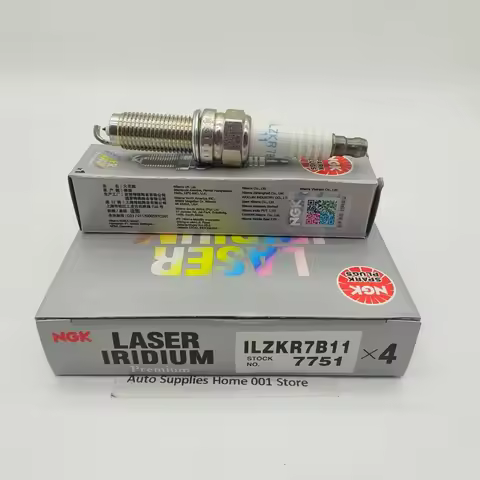 4PCS Original NGK ILZKR7B11 7751 Iridium Platinum Spark Plug For Honda 9thAccord Crosstour Acura MDX