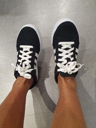 Adidas neo 女 懶人鞋 穆勒鞋 休閒鞋 帆布鞋 黑24.5cm US6.5 FX4850