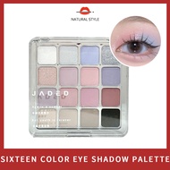 【Natural style】Gentle Eye Makeup, Elegant Pearlescent and Shiny Sixteen-Color Eye Shadow Palette, Af