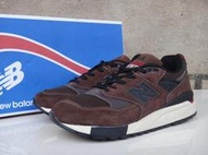 New Balance NB M998 3M 反光 反毛牛皮 咖啡色