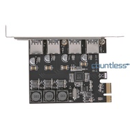 SSU U3V04S+ 4 Port USB 3.0 PCIe Expansion Card PCI Express USB Hub Adapter Tools[countless.my]