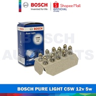 Bosch Pure Light C5W 12v, 5W Bulb Bundle of 10pcs Miniature Standard (SV8,5-8)