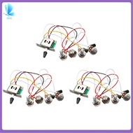 3X Strat Guitar Wiring Harness Prewired 3X 500K Pots 1 Volume 2 Tone Control Knobs 5 Way SwitchElect