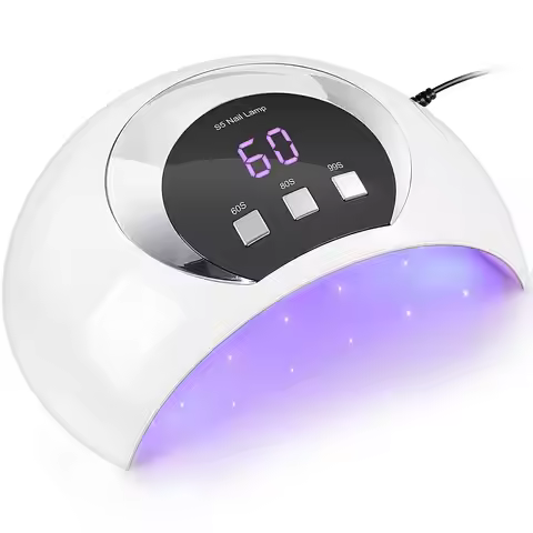 UV LED Nail Lamp, 54W UV Light for Gel Nails with Automatic Sensor/3 Timer Setting Professional Nail