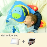[Milo & Gabby] Kids Pillow+Pillow Case (Dinosaur Rocket)