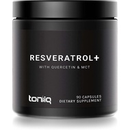 Toniiq Resveratrol+ with Quercetin &amp; MCT Oil 90 Capsules