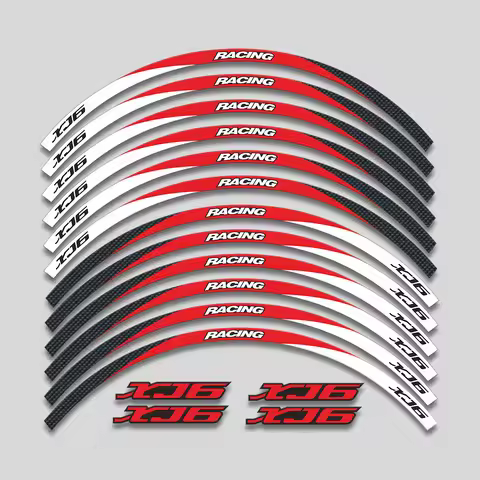 Sticker 17inch Motorcycle Accessories Rim Tire Waterproof Decorative Decals Wheel Hub Reflective Str
