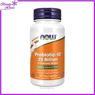 NOW Foods 益生菌-10 250 億 100 粒素食膠囊 腸道胃健康 消化 免疫力 雙歧桿菌 [香港行貨] 此日期前最佳:2027年05月31日
