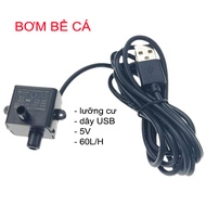 Mini fish tank pump 5v 0.3W flow 60L/h